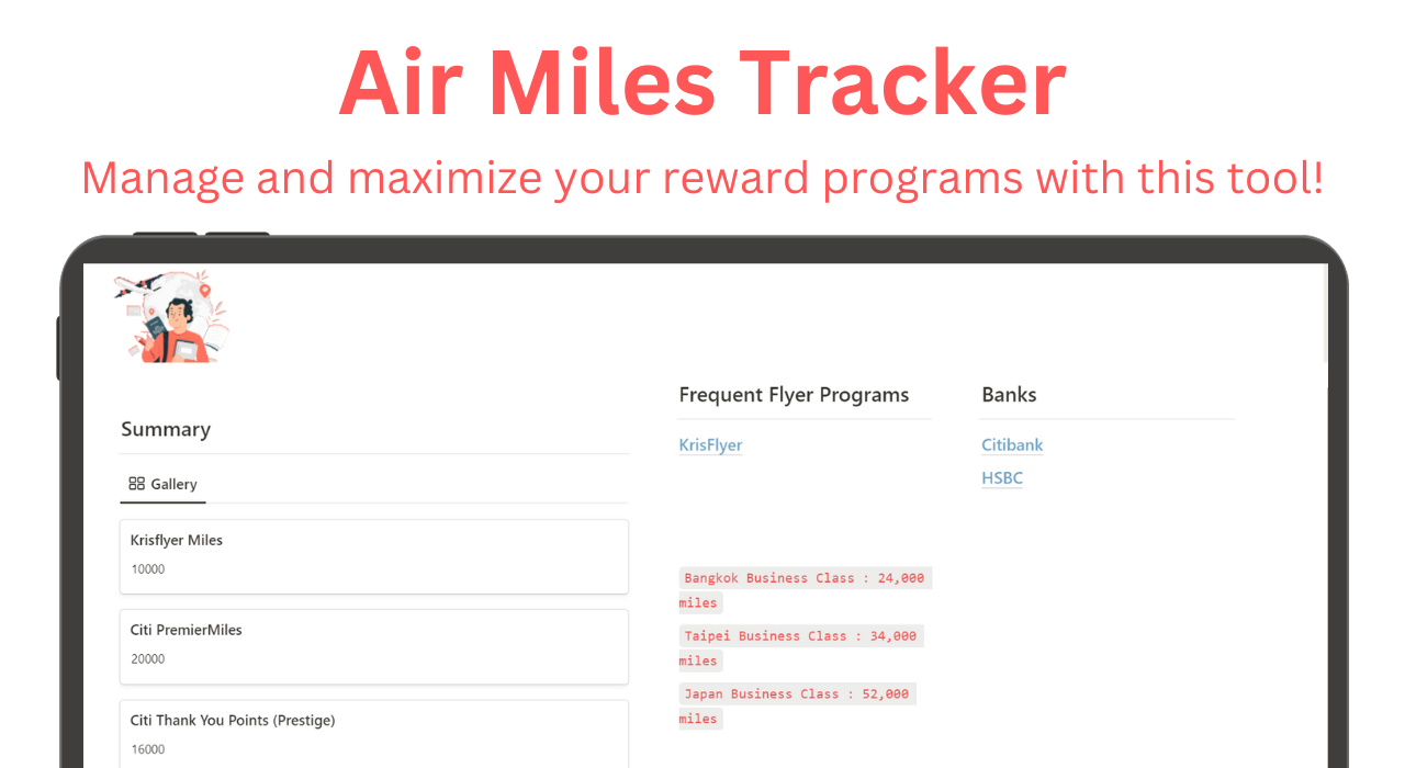 Air Miles Tracker