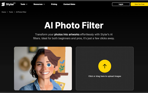 AI Photo Filter by Stylar