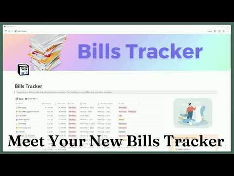 Bills Tracker ✖️ Notion AI