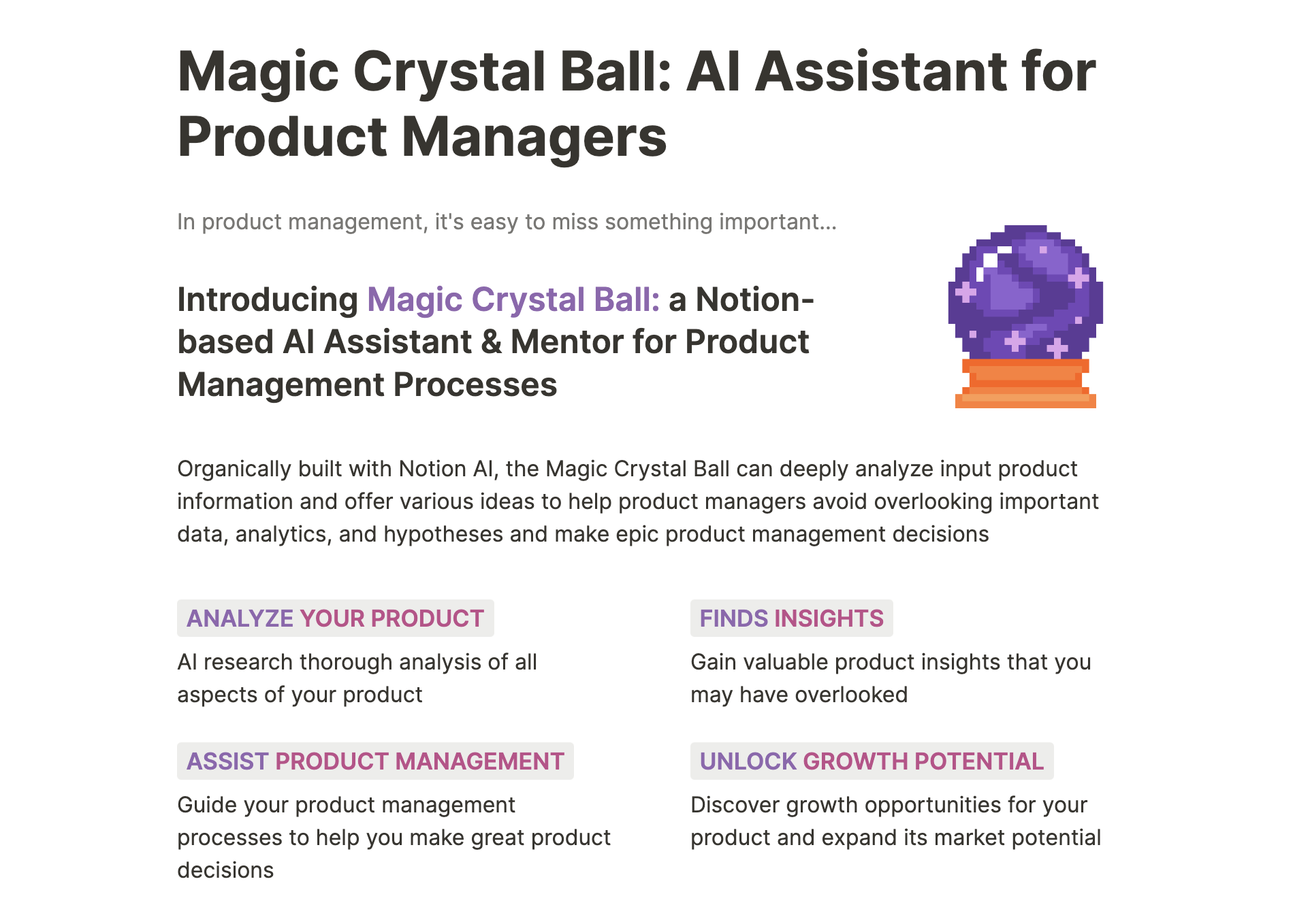 Crystal Ball AI Assistant