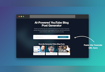 Youtube to Blog Post Generator
