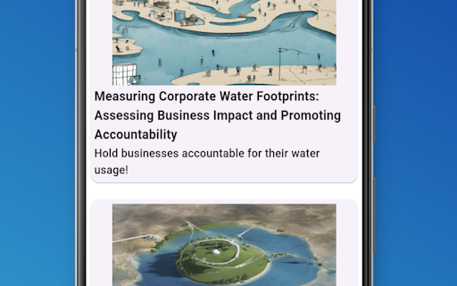 Aqua Trace - WaterFootprint Tracker