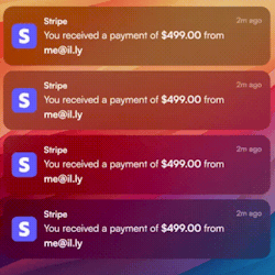 Stripe Payment Notification Generator