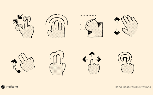 Halftone illustrations
