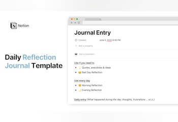 Daily Reflection Journal