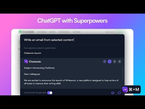 ChatSonic Chrome Extension