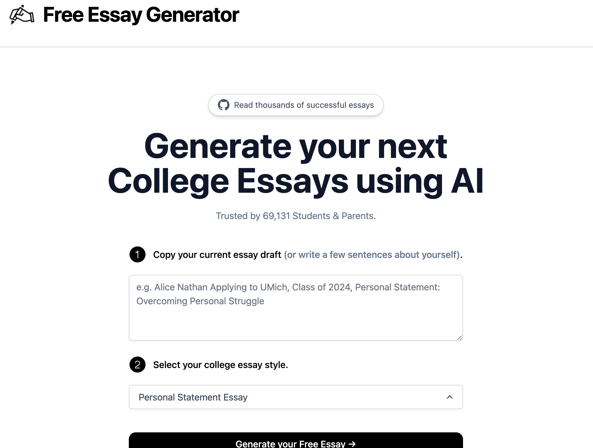 Essay Generator