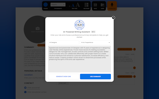 Resume Maker Online 3.0