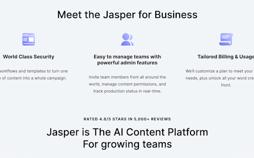 Jasper for Business