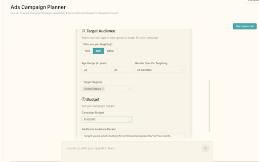 Ads Campaign Planner AI Agent