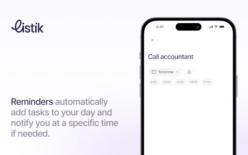 Listík, a to-do list