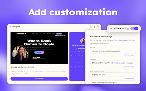 Sendspark Dynamic Videos