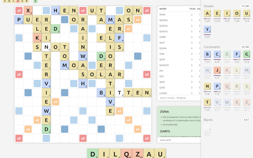 Scrabble Solver