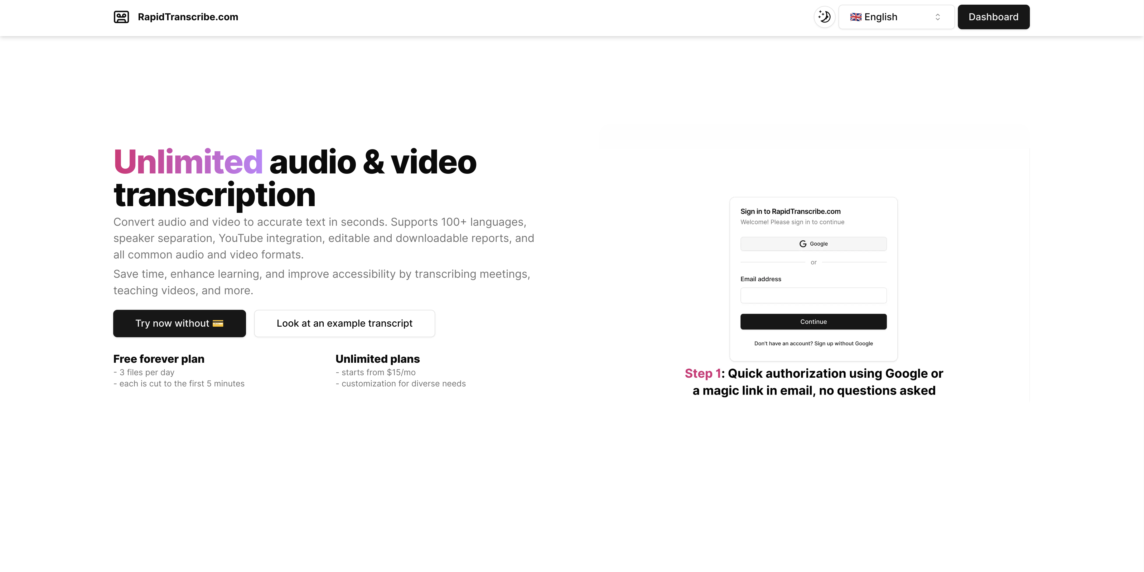 RapidTranscribe.com