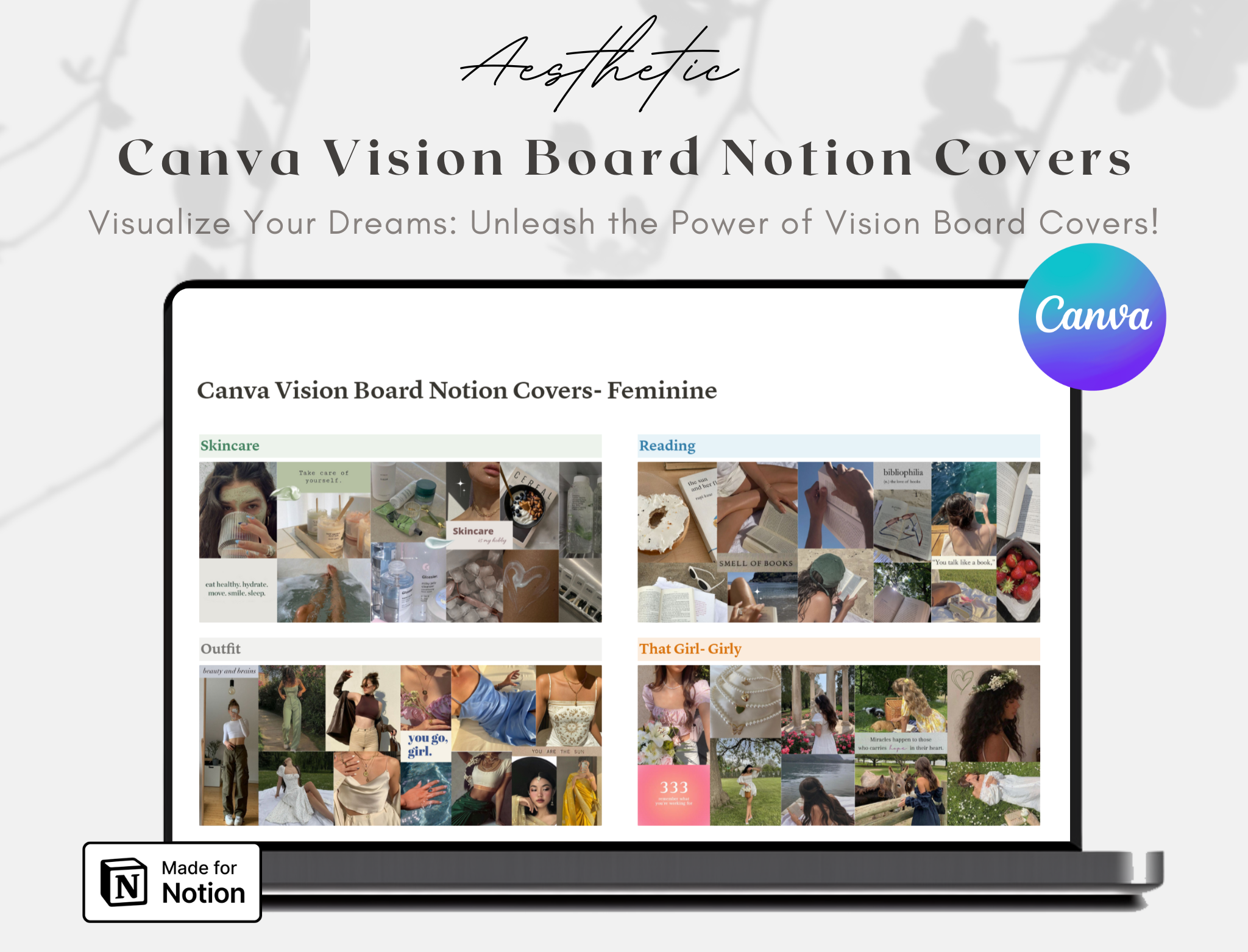 Canva Vision Board Notion Covers