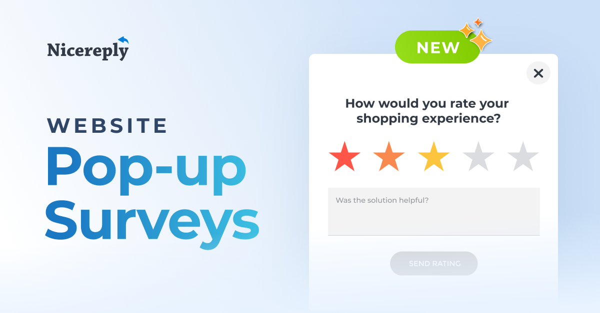 Nicereply Website Pop-up Surveys