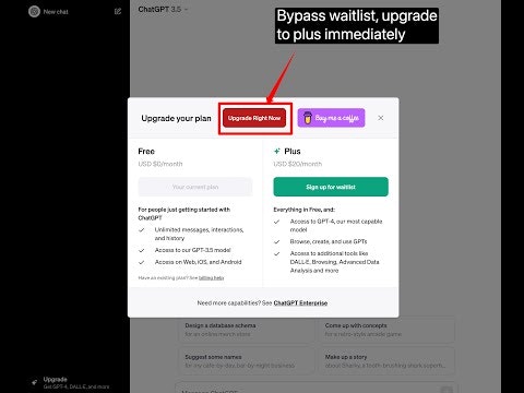 ChatGPT Plus Waitlist Skipper