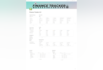 Notion Finance Tracker