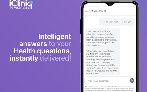 iCliniq Tes AI for Weight Loss Drugs