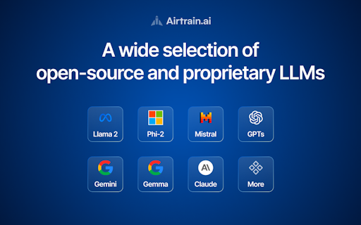 Airtrain.ai LLM Playground