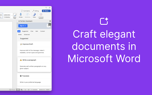 AI Perfect Assistant - GPT for Office365