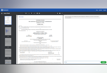 AI Chat with 10-K Reports by Docalysis