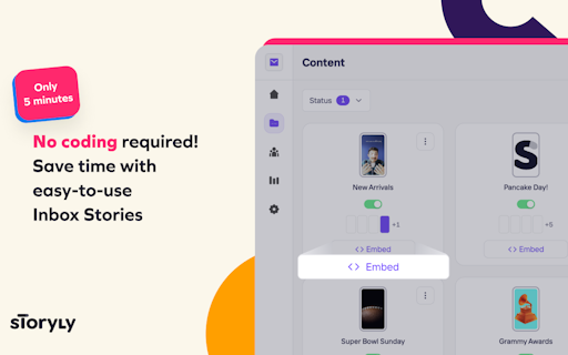 Inbox Stories from Storyly