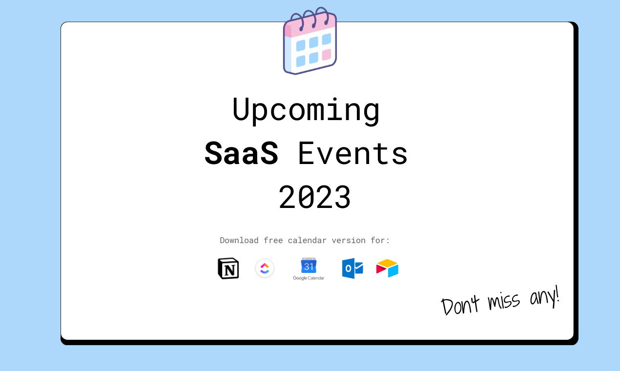 SaaS Events 2023