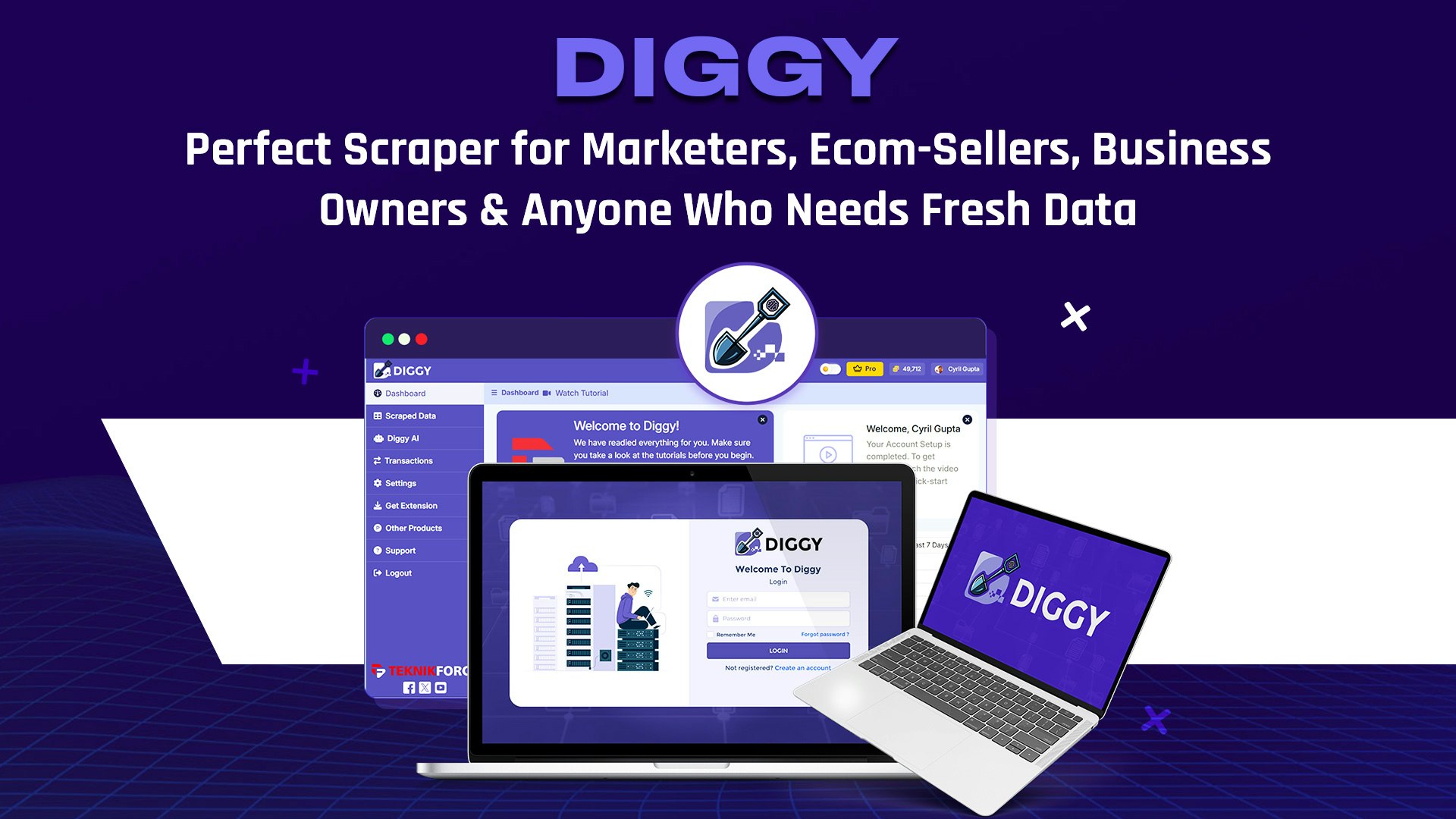 Diggy Miner AI Web Scraper