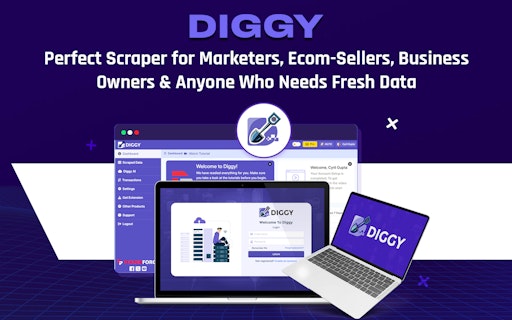 Diggy Miner AI Web Scraper