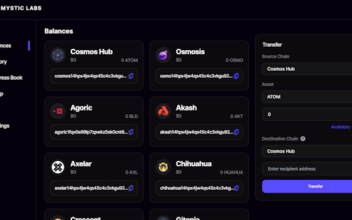 Cosmos Extension for MetaMask