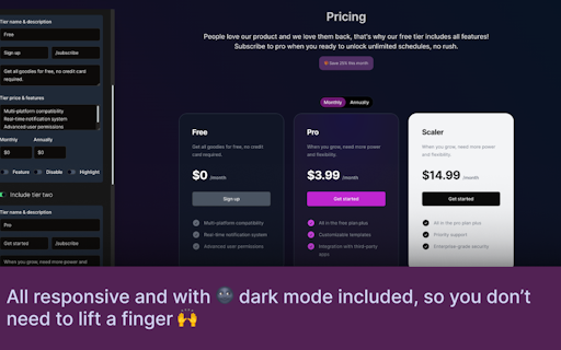 Pricing Page Generator