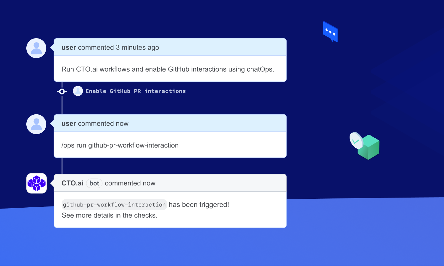 CTO.ai GitHub Comment Workflows