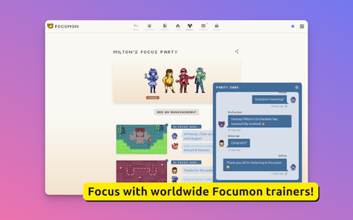 Focumon (Buildspace S5)