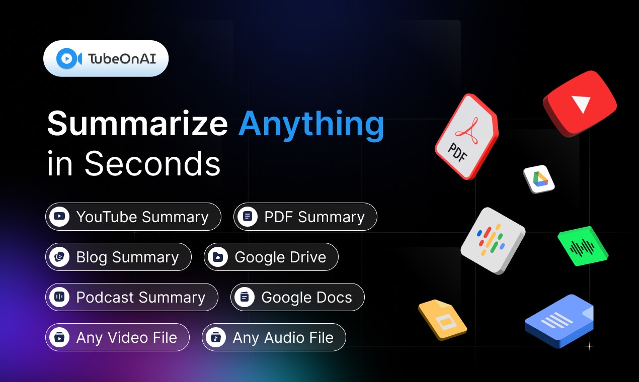 TubeOnAI - Boost Productivity, Save Time