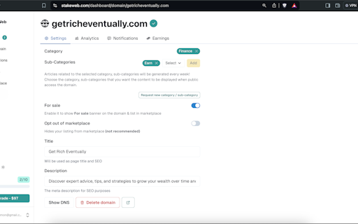 StakeWeb