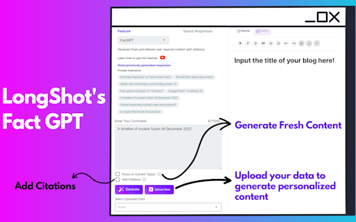 FactGPT by LongShot AI