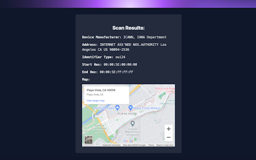 MAC Address Lookup