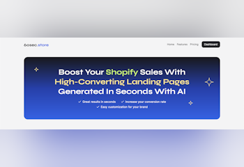 60sec.store: AI Landing Pages 4 Shopify
