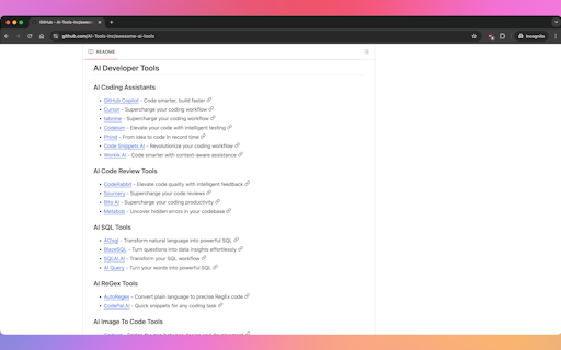 Awesome AI Tools