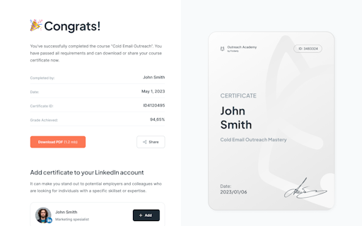 Outreach Academy by Folderly