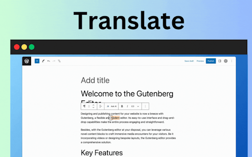 ChatGPT for WordPress