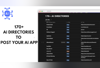 170 AI Directories To Submit Your AI App