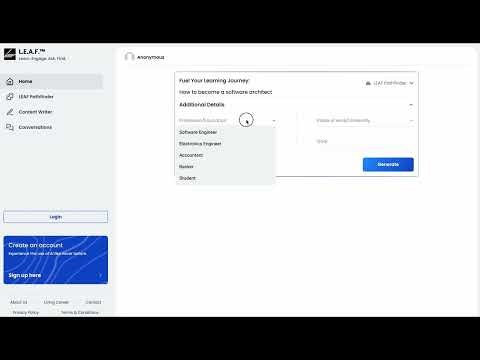 L.E.A.F.™ - Learn. Engage. Ask. Find.