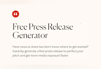 AI Press Release Generator by Press Hook