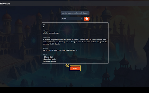 Generative game "Prompt Monsters"