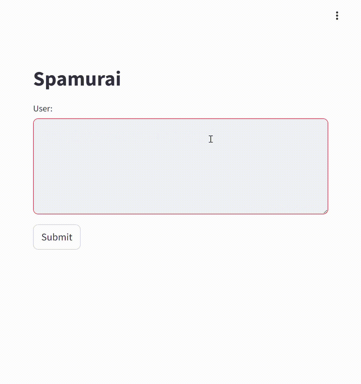 Spamurai - Spam text detection model