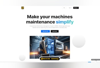 Machine Manager (CMMS)