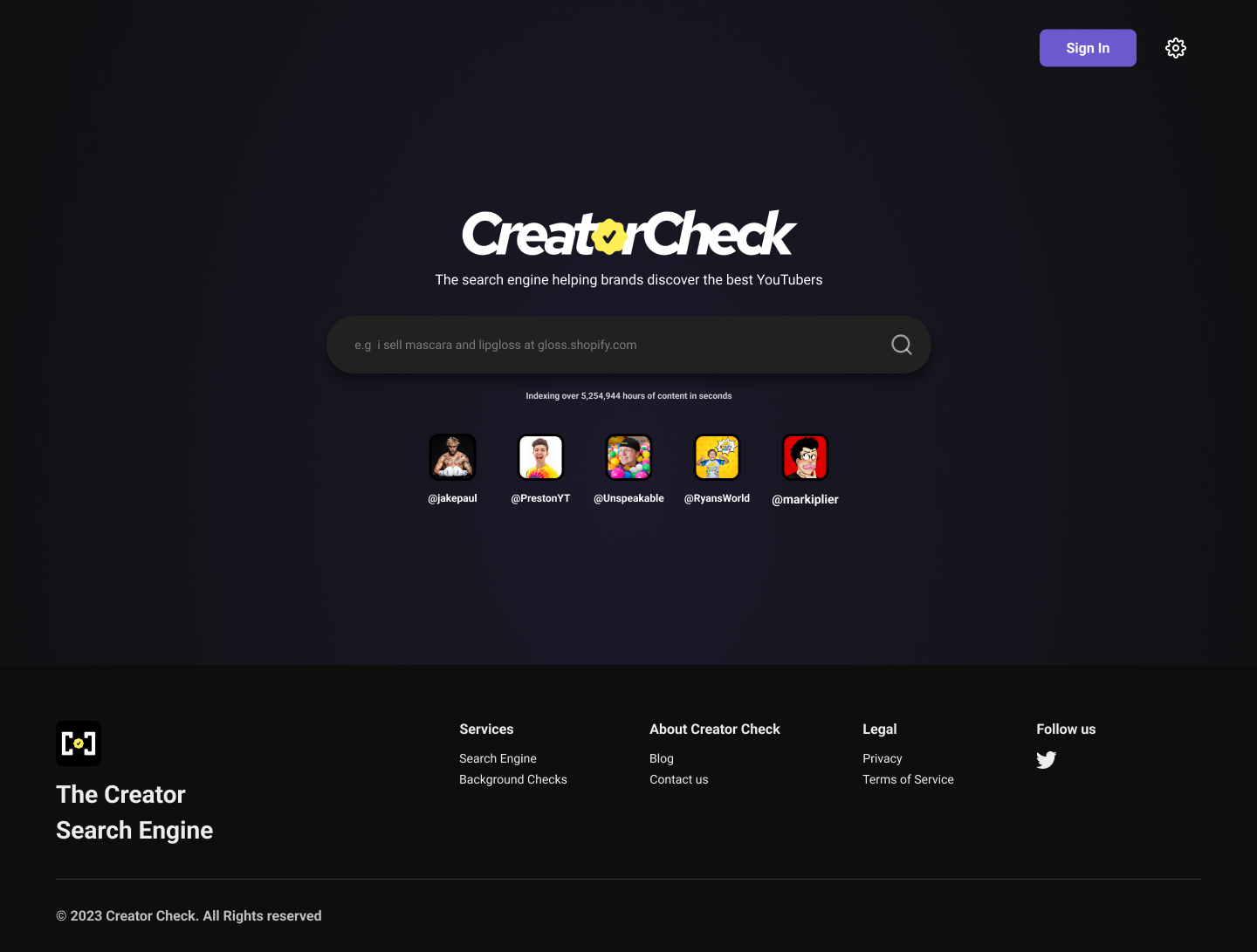 Creator Check