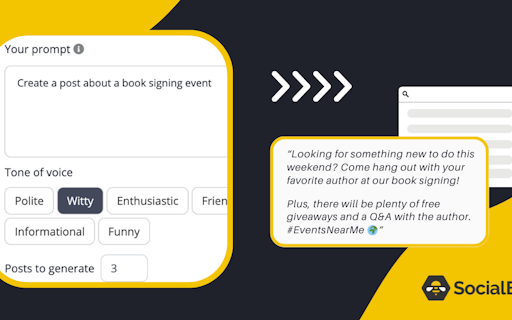 AI Social Post Generator by SocialBee